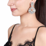 Embellished silver earings