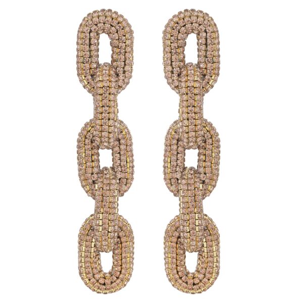 Gold Glam link earrings