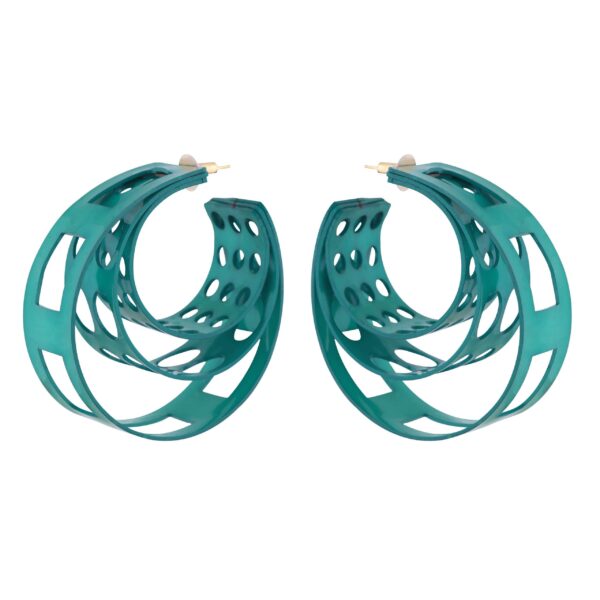 Cut-work Hoops Green