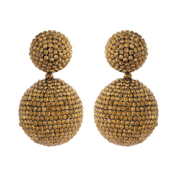 Disco Ball Earrings (Gold)