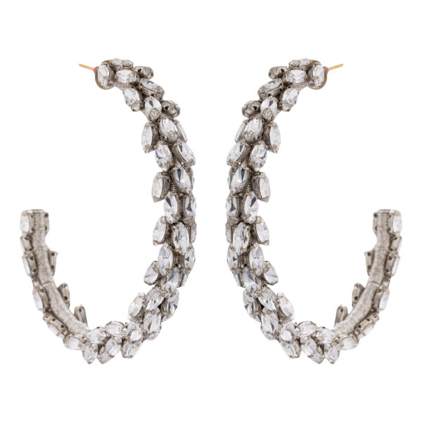 Oversized Crystal Hoops