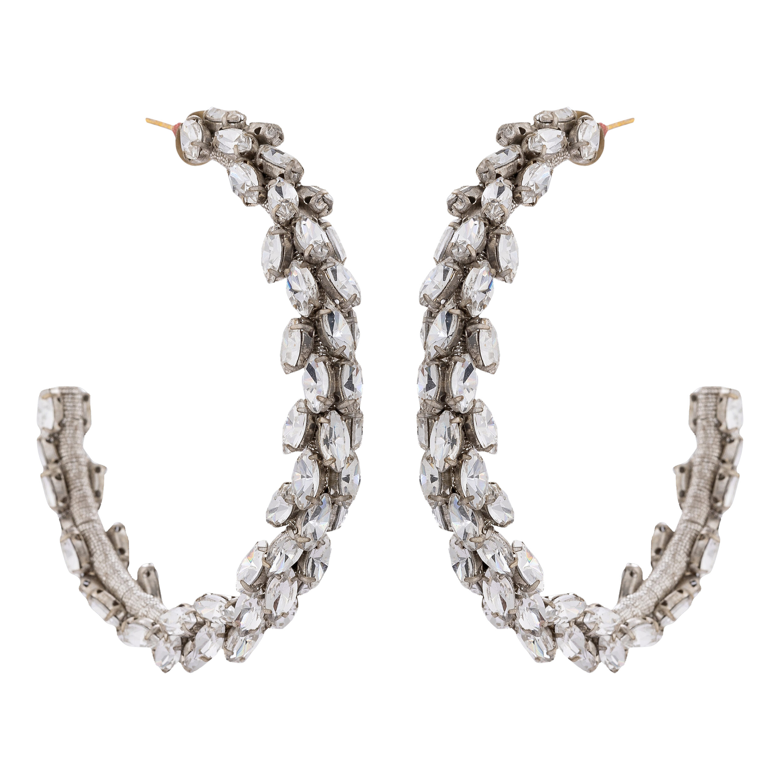 Oversized Crystal Hoops