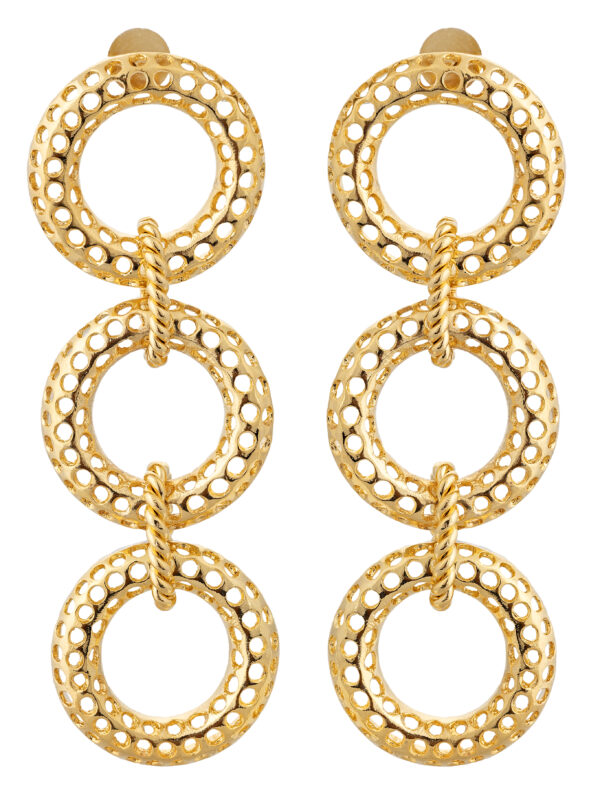 Design Gold Link Earrings