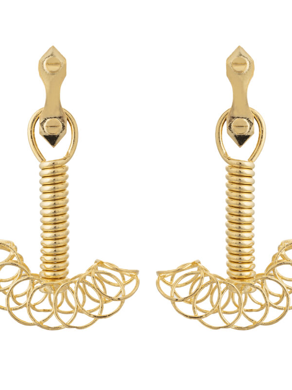 Artistic Gold Earrings