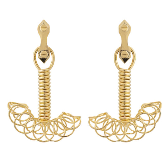 Artistic Gold Earrings