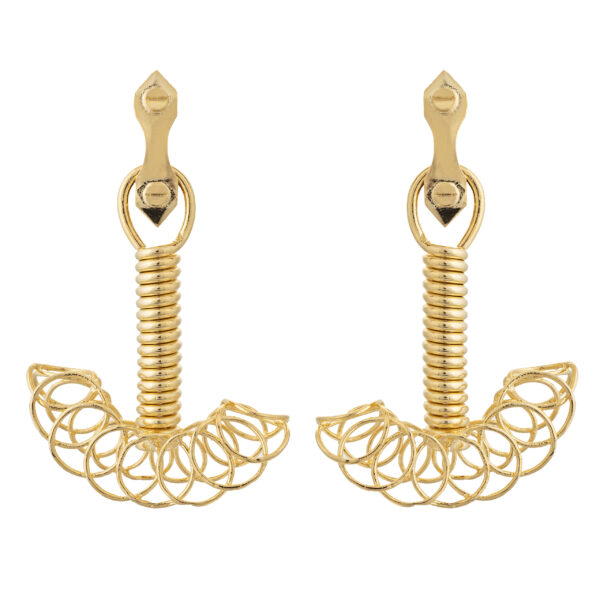 Artistic Gold Earrings