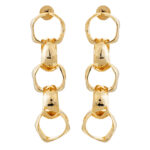 Small Gold Link Earrings