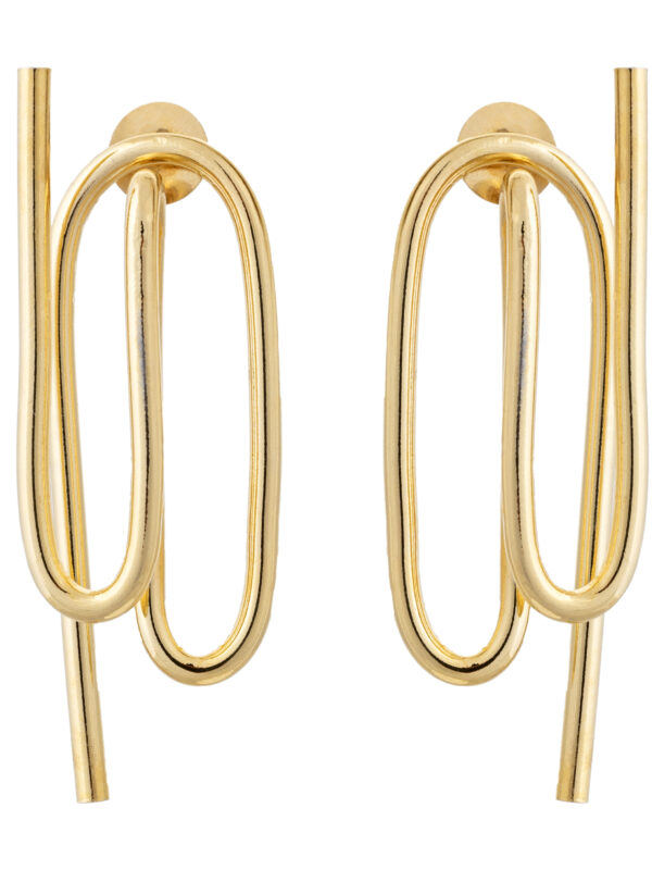 Saxaphone Gold Earrings