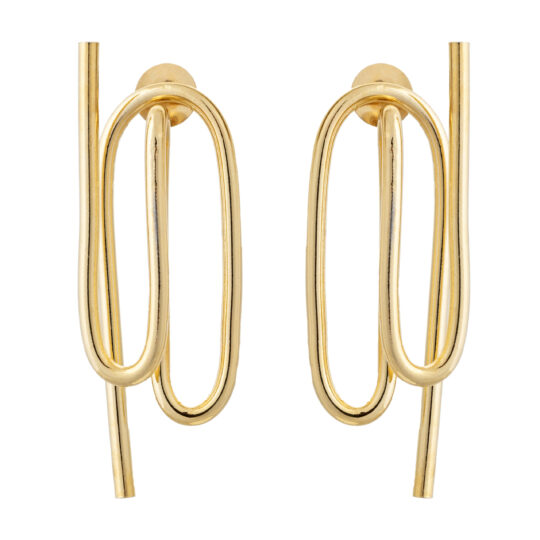 Saxaphone Gold Earrings