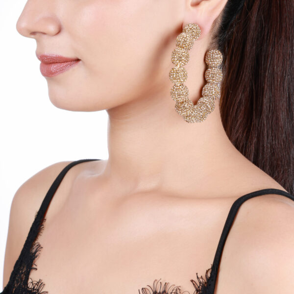 Gold Glamour Hoops