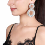 Handcrafted Crystal embellished earrings