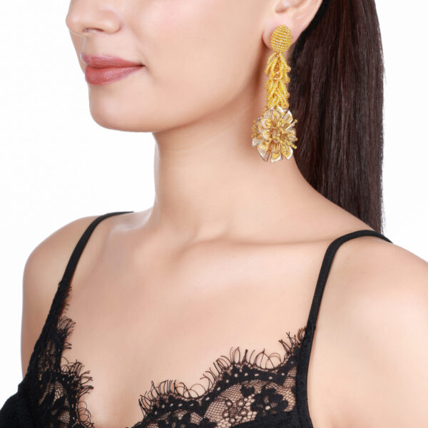 Lustrous Long Earrings