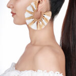 Multicolored Rafia Hoop Earrings